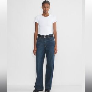 ARITZIA CONTOUR Crew T-Shirt in Bright White - Size S - NWT